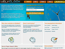 Tablet Screenshot of holyclock.com